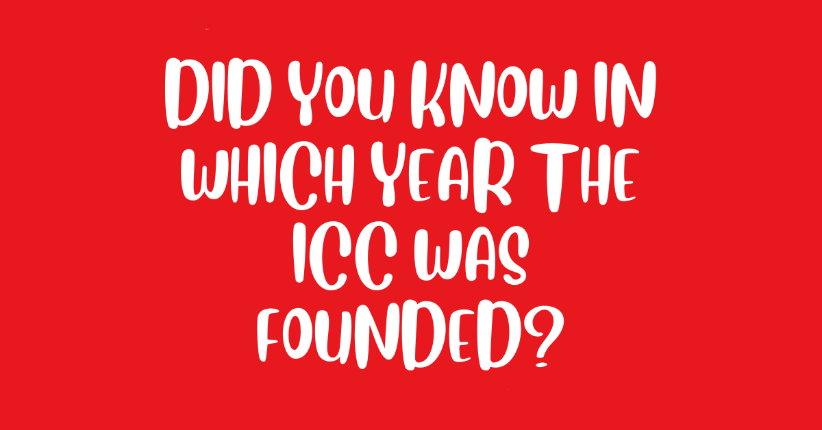 In which year international cricket council was founded?
