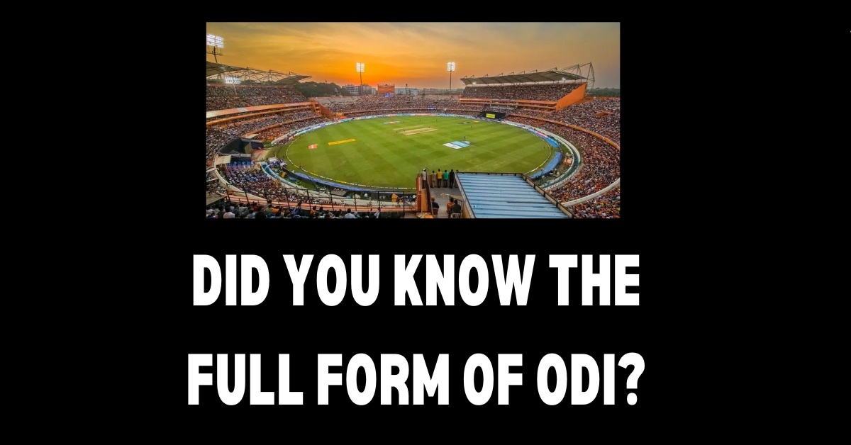 what is odi full form